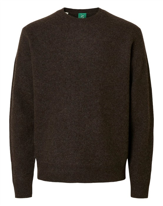ANRRagi Knit Wool Crew Neck Strik